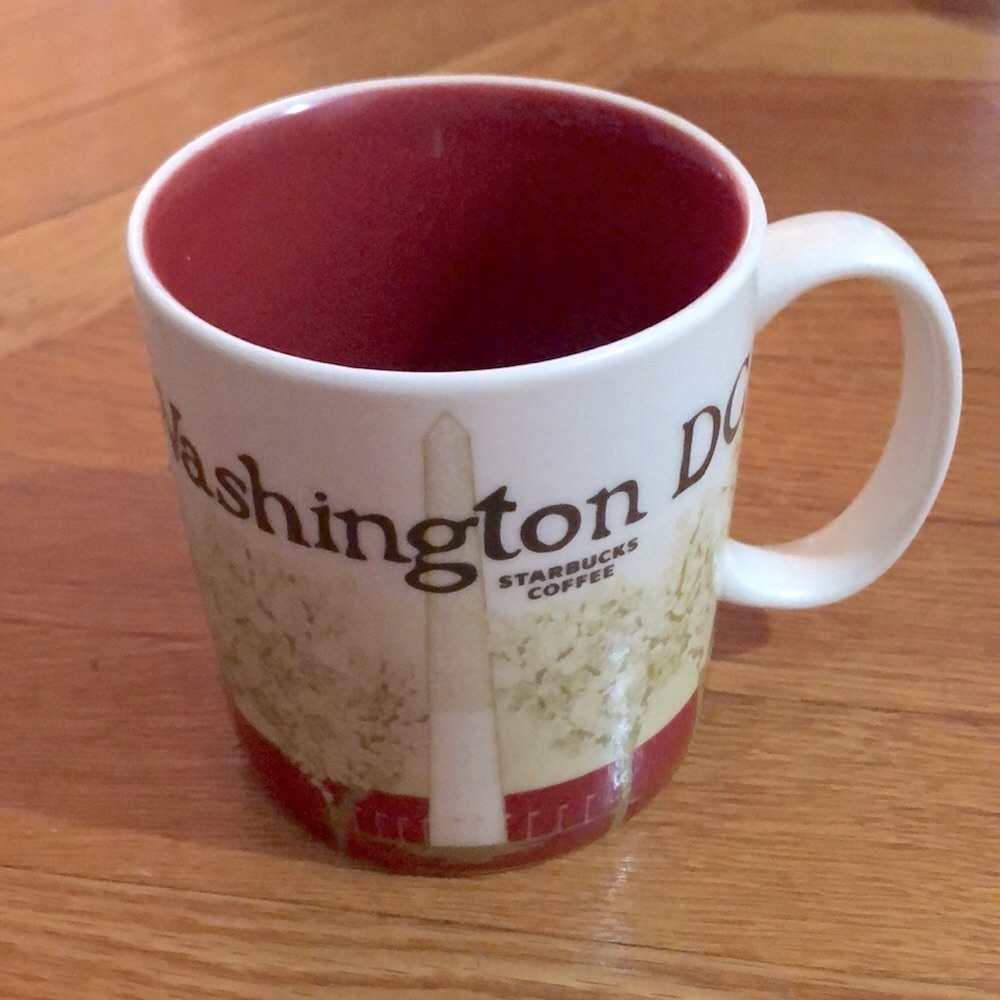 **NEW** STARBUCKS Washington DC Collectible Mug 2012 -  16 fl oz